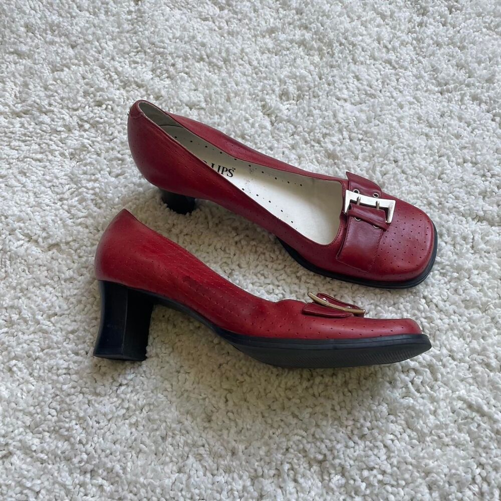 Unbranded Women's Red and Burgundy Courts